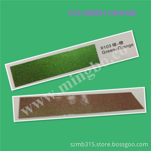 Optical Variable Printing Ink for Green-Orange